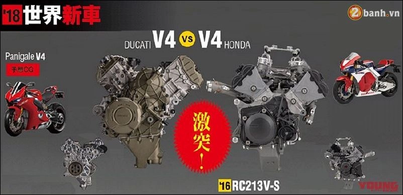 Honda bắt đầu dự án động cơ v4 cạnh tranh trực diện với ducati - 4