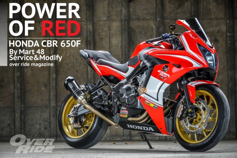 Honda cbr650f đẹp lộng lẫy với phiên bản power of red - 1