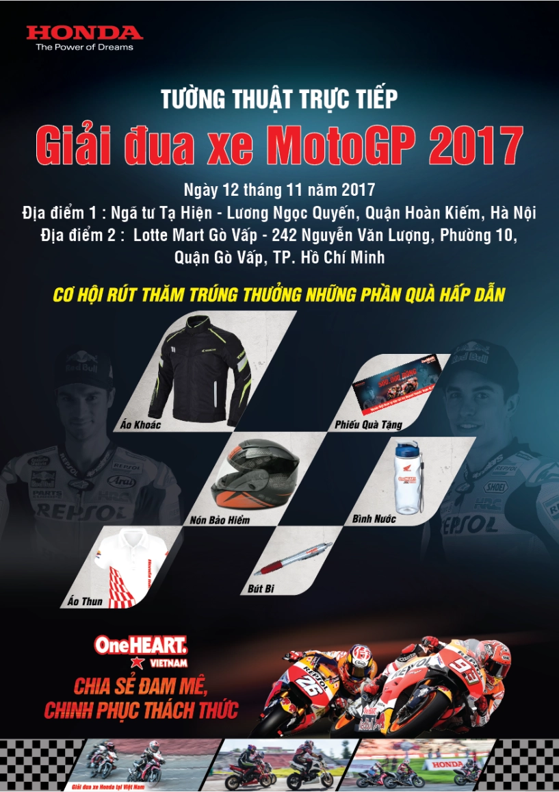 Honda việt nam tiếp lửa nhiệt huyết cho chặng 18 giải đua motogp 2017 tại hà nội và tp hồ chí minh - 2