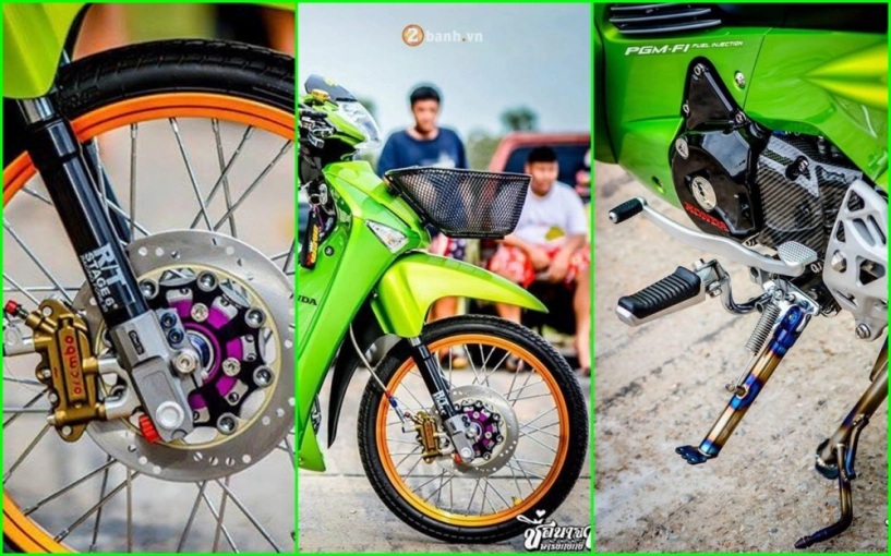 Honda wave 125i độ kiểng đẹp lạ kì của biker thailand - 1