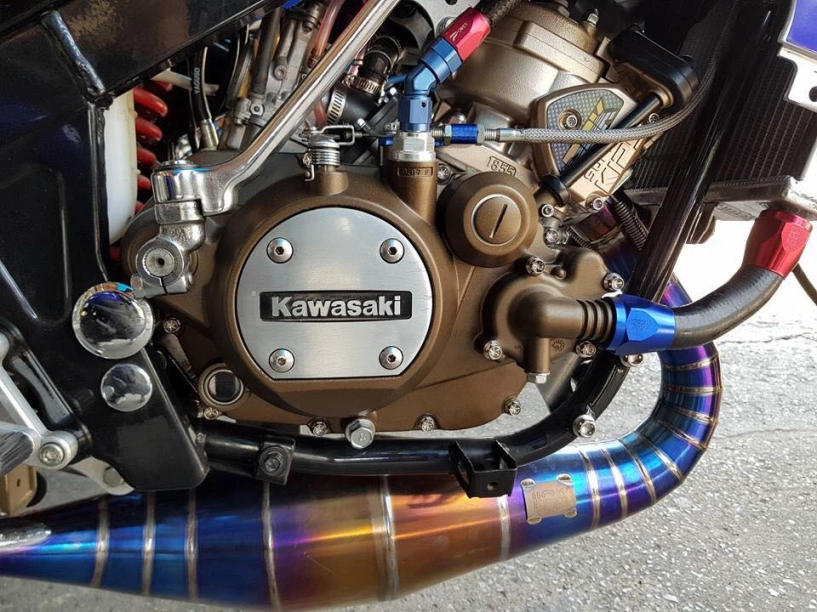 Kawasaki ssr 150 độ kiểng đầy ấn tượng trong làng xe 2 thì - 6