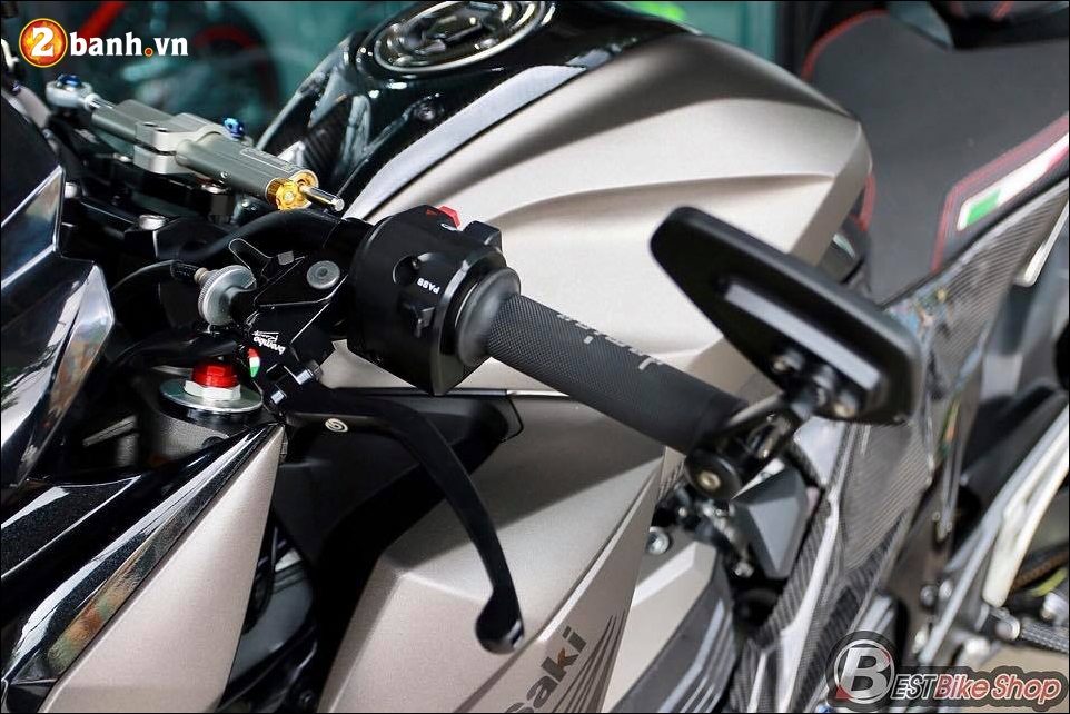 Kawasaki z800 độ nhẹ cùng bộ cánh matte gray cứng cáp - 6