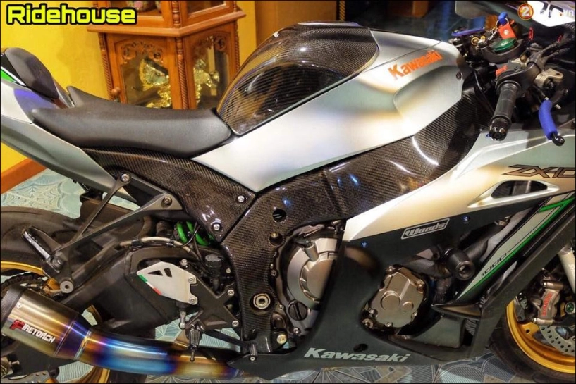 Kawasaki zx-10r-bản độ lôi cuốn từ version silver racing - 5