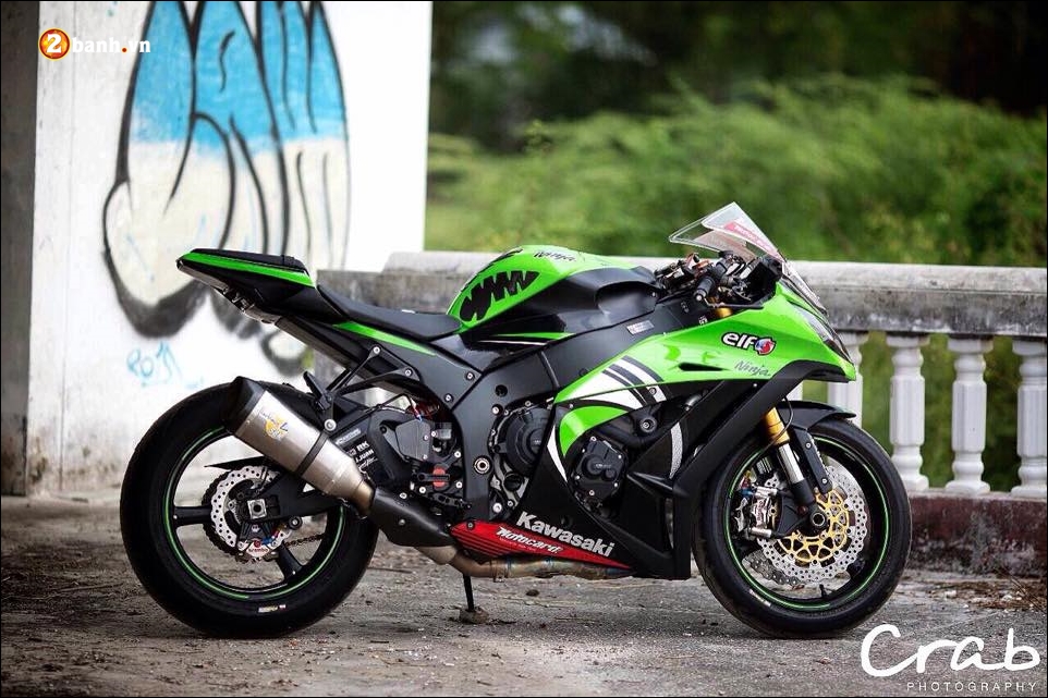 Kawasaki zx-10r độ-ngựa chiến đầy phấn khích cùng số hiệu 66 - 2