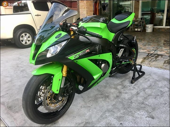 Kawasaki zx_10r nâng cấp hoàn hảo qua nhiều option hàng hiệu - 1