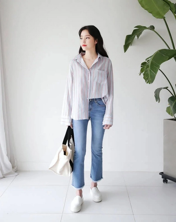 Kiểu họa tiết trang phục được các sao hoa ngữ ưu ái diện lên vừa tôn dáng lại trẻ trung - 14