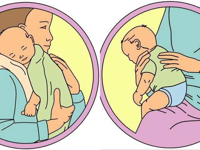 Làm sao biết trẻ sơ sinh đã ợ hơi - 2
