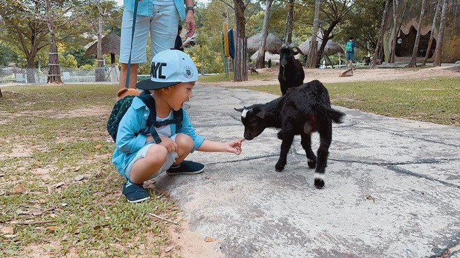 Lần đầu đi sở thú con trai lương thế thành cười tít mắt liên tục nói yêu ba mẹ - 3