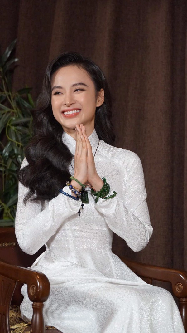 Lên thảm đỏ không ai lộng lẫy bằng nhưng angela phương trinh đứng bán cơm chỉ diện áo dài sen - 14