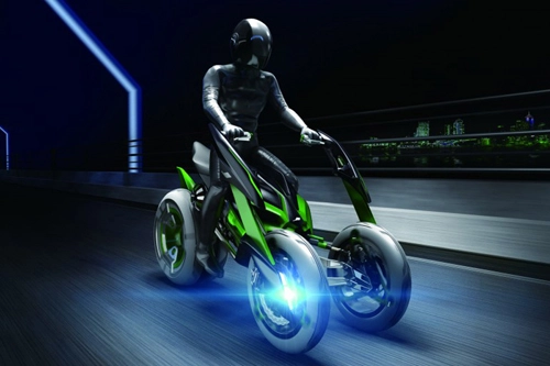 Lộ diện trailer video về bản kawasaki concept j - mẫu xe điện tương lai - 3