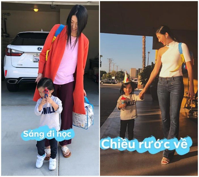 Lộng lẫy ở đâu chứ đưa con đi học sao việt cũng quần đùi áo phông tuềnh toàng như ai - 11