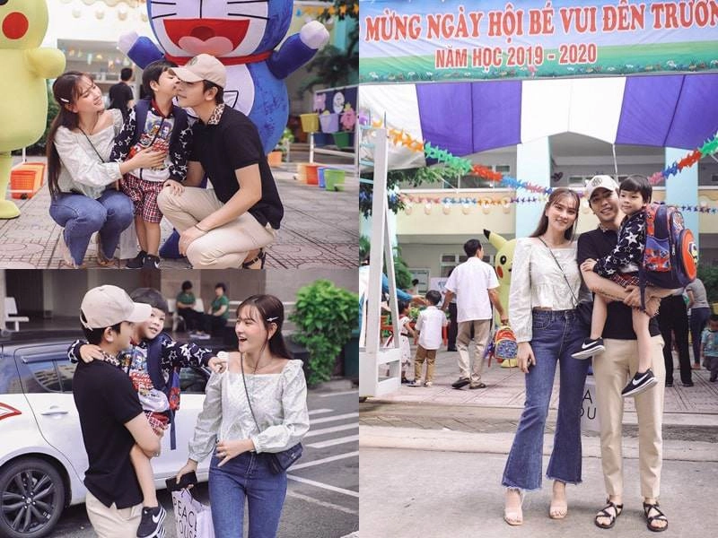 Lộng lẫy ở đâu chứ đưa con đi học sao việt cũng quần đùi áo phông tuềnh toàng như ai - 14