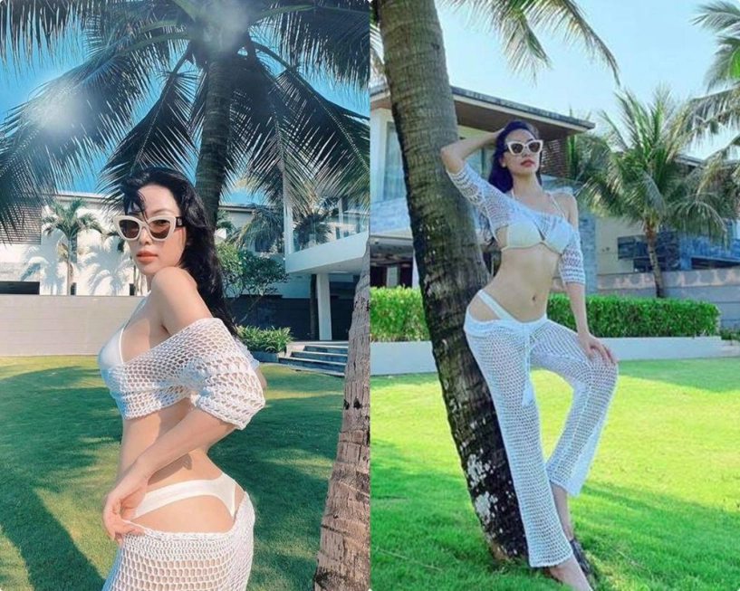 Mặc bikini bị chê quá bạo u40 lệ quyên đóng luôn quần kín đáo lại nhận bão like - 6