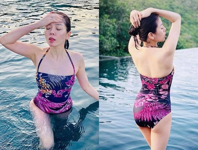 Mặc bikini bị chê quá bạo u40 lệ quyên đóng luôn quần kín đáo lại nhận bão like - 9