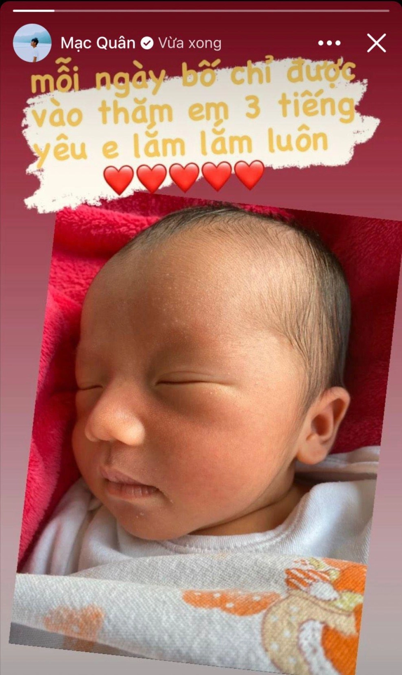 Mạc hồng quân khoe cận mặt con mới chào đời so với bé tỏi mới thấy gen bố quá mạnh - 4