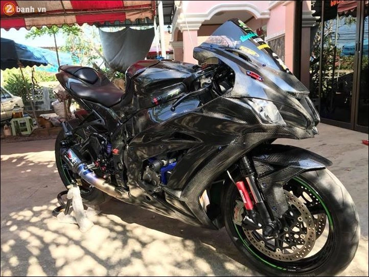 Mãn nhãn với siêu phẩm kawasaki zx-10r độ full carbon fiber - 2