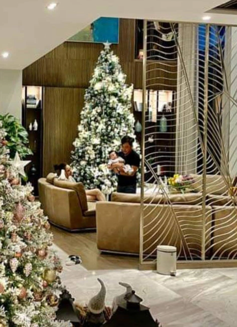 Mẹ đàm thu trang chụp nhà khủng con gái thấy cảnh chăm trẻ hài hước của vợ chồng cường đôla - 3
