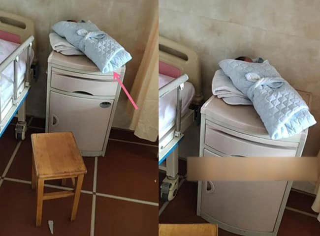 Mẹ trẻ xuất viện quên luôn con trong phòng sản phụ nhìn mặt em bé ai cũng nói kháu khỉnh - 1