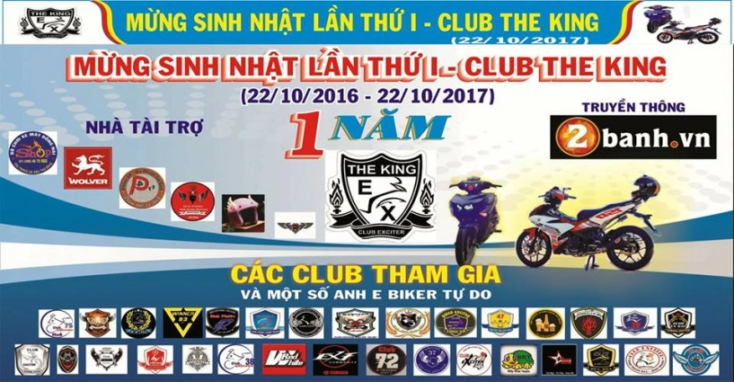 Mừng kỉ niệm 1 năm thành lập club exciter the king - 1