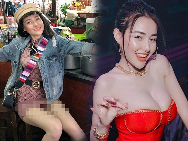 Sĩ thanh diện chiếc áo xoắn quẩy khoét sâu bất tận khuôn ngực tròn căng hoá nổi bần bật - 19