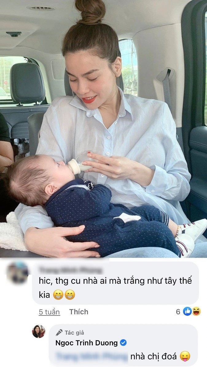 Ngọc trinh cho con trai hà hồ bú kim lý tiết lộ về bé leon ăn nhiều lắm - 10