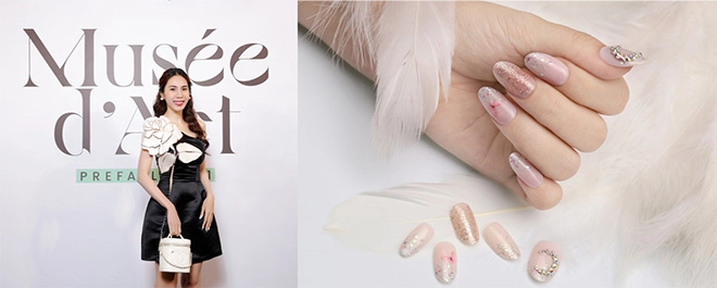 Những mẫu nail đẹp mắt của pang mỹ nguyên trong show thời trang trần hùng - 4