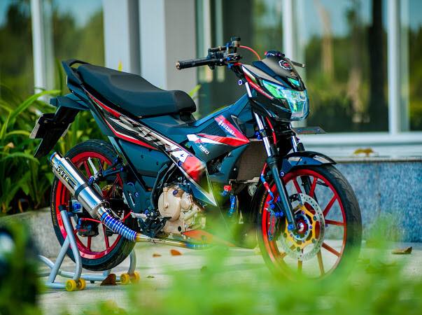 Satria 150 độ đồ chơi hàng hiệu với giá trị trên 200 triệu của biker việt - 2