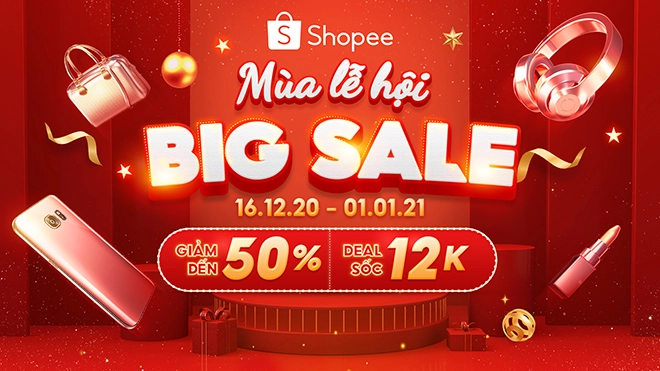 Shopee sale nửa giá chào đón mùa lễ hội cuối năm các tín đồ mua sắm không nên bỏ lỡ - 1