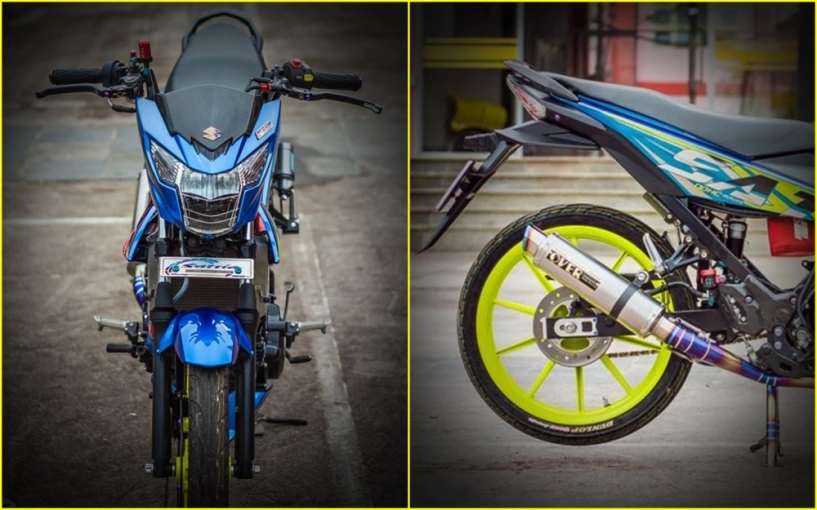Suzuki satria f150 độ chất ngất ngây với đồ chơi giá trị của biker việt - 1