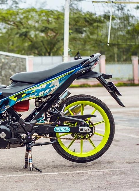 Suzuki satria f150 độ chất ngất ngây với đồ chơi giá trị của biker việt - 5