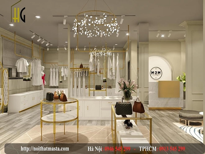 Thiết kế shop thời trang - điểm nhấn thu hút khách hàng - 2