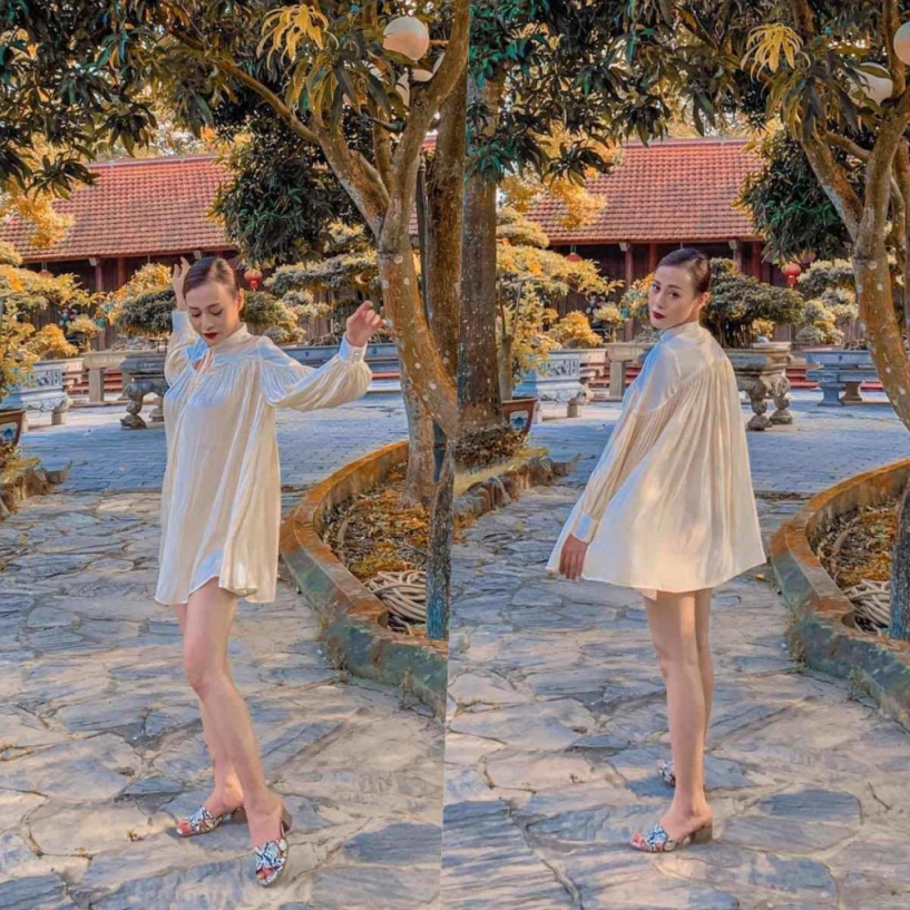 Thừa nhận tăng cân tròn xoe phương oanh chơi chiêu lên đồ giấu dáng mũm mĩm - 6