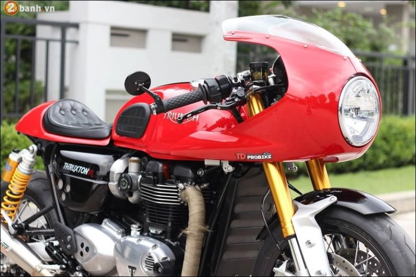 Triumph thruxton r sự trở lại đầy mê hoặc của dòng cafe race - 1