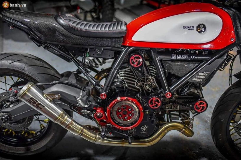 Vén màn ducati scrambler độ xuất thần tại xưởng độ mugello danh tiếng - 7