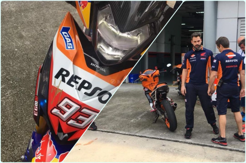 Winner 150 repsol độ 1 gắp bất ngờ xuất hiện tại đường đua motogp 2018 - 1