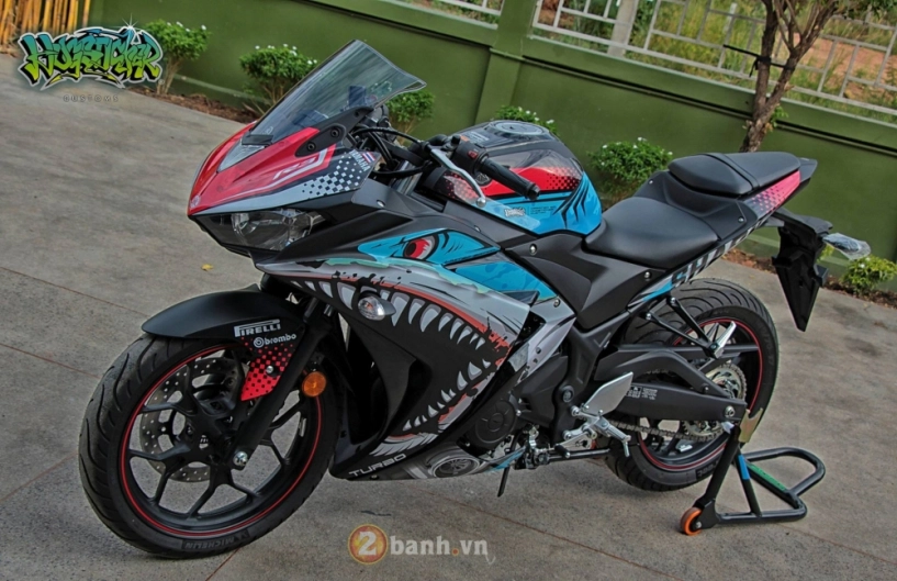 Yamaha r3 thoát xác đầy ấn tượng với diện mạo mới mang tên angry shark - 2