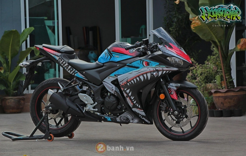 Yamaha r3 thoát xác đầy ấn tượng với diện mạo mới mang tên angry shark - 3