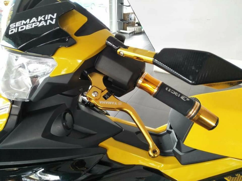 Yamaha y15zr độ nổi bật với sắc vàng cá tính của biker nước bạn - 3