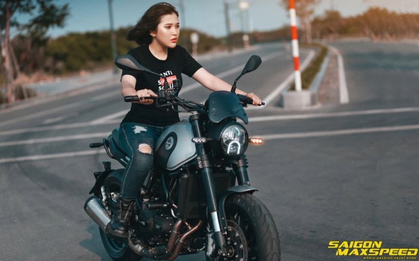 Benelli leoncino 500 bản độ đầy sức hút của nữ biker việt - 1