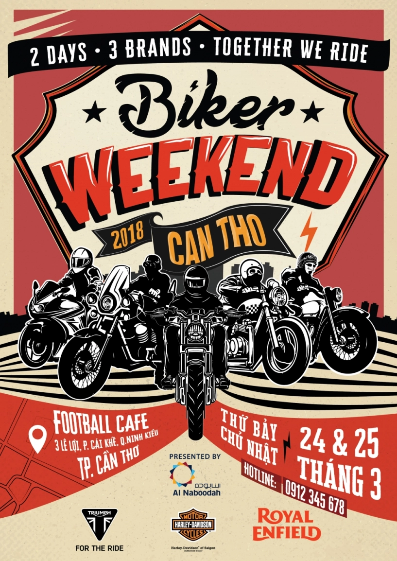 biker weekend 2018 cần thơ cơ hội mua xe mô tô với nhiều ưu đĩa lớn - 1