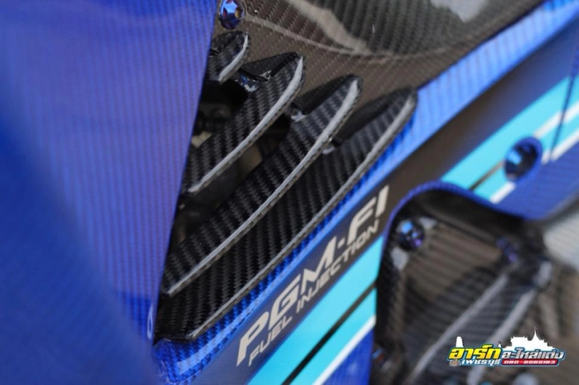 Chi tiết chiếc wave 125i độ ốp carbon fiber full xe cực đẳng cấp trên đất thái - 6