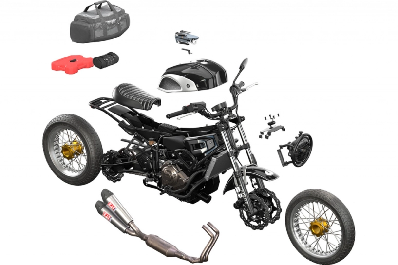 Chiêm ngưỡng yamaha xsr700 độ option touring kịch độc - 3