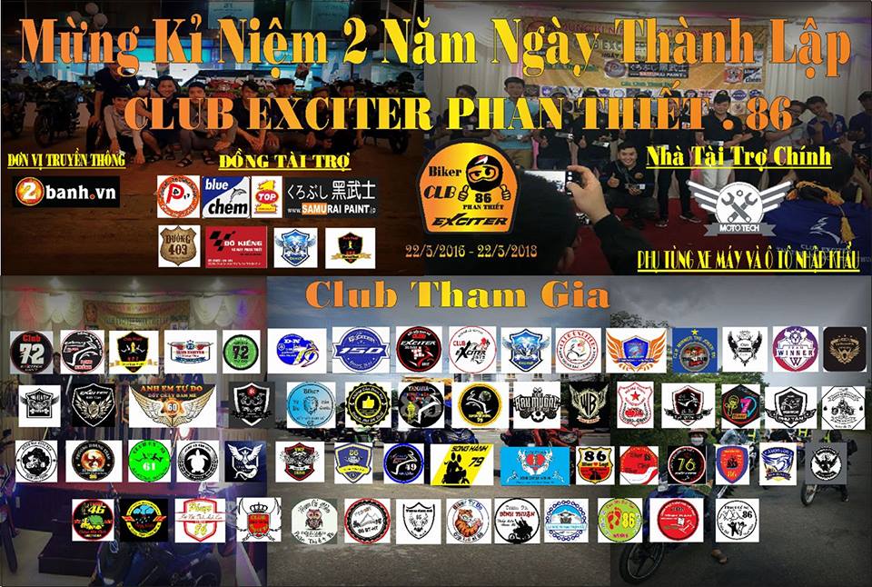 Club exciter phan thiết 86 mừng kỉ niệm ii năm thành lập - 1