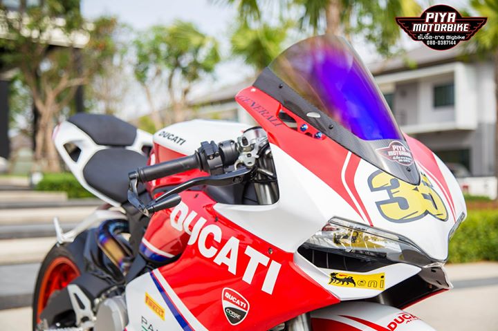 Ducati 899 panigale gây sốc với tem đấu thể thao - 2