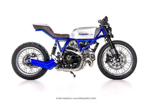 Ducati scrambler bản độ mang tên al13 blue đến từ moto puro - 2