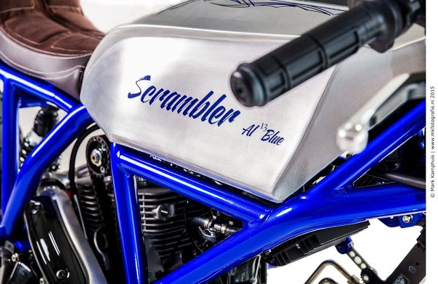 Ducati scrambler bản độ mang tên al13 blue đến từ moto puro - 4