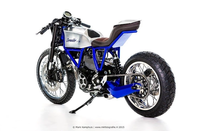 Ducati scrambler bản độ mang tên al13 blue đến từ moto puro - 6