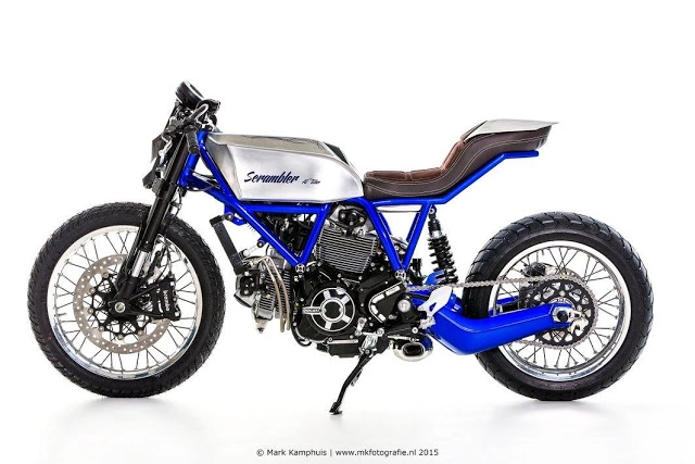 Ducati scrambler bản độ mang tên al13 blue đến từ moto puro - 8