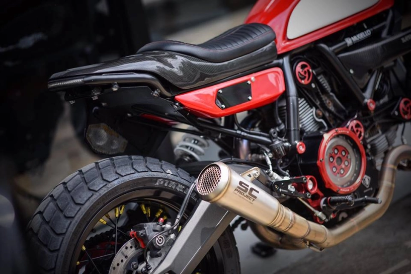 Ducati scrambler bản độ tracker đầy nhiệt huyết từ mugello - 3
