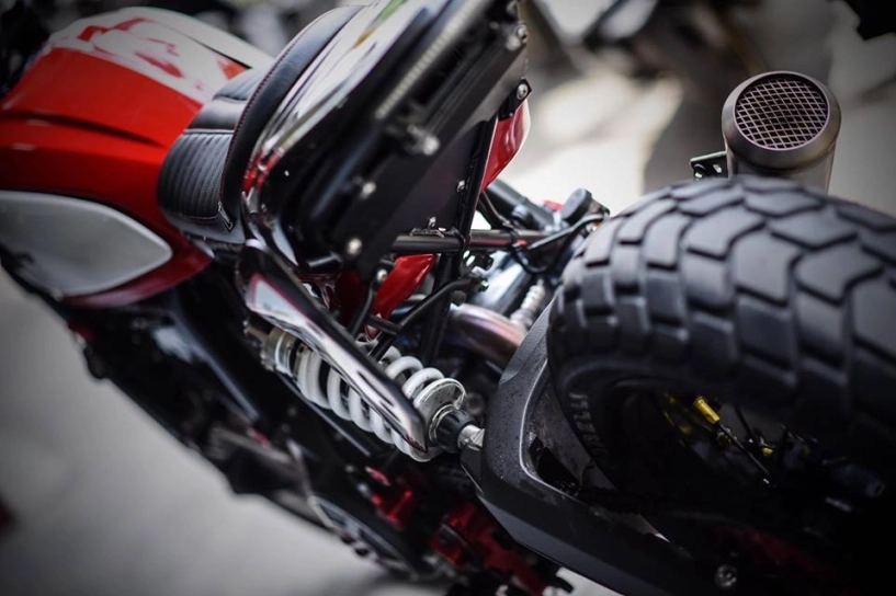 Ducati scrambler bản độ tracker đầy nhiệt huyết từ mugello - 5